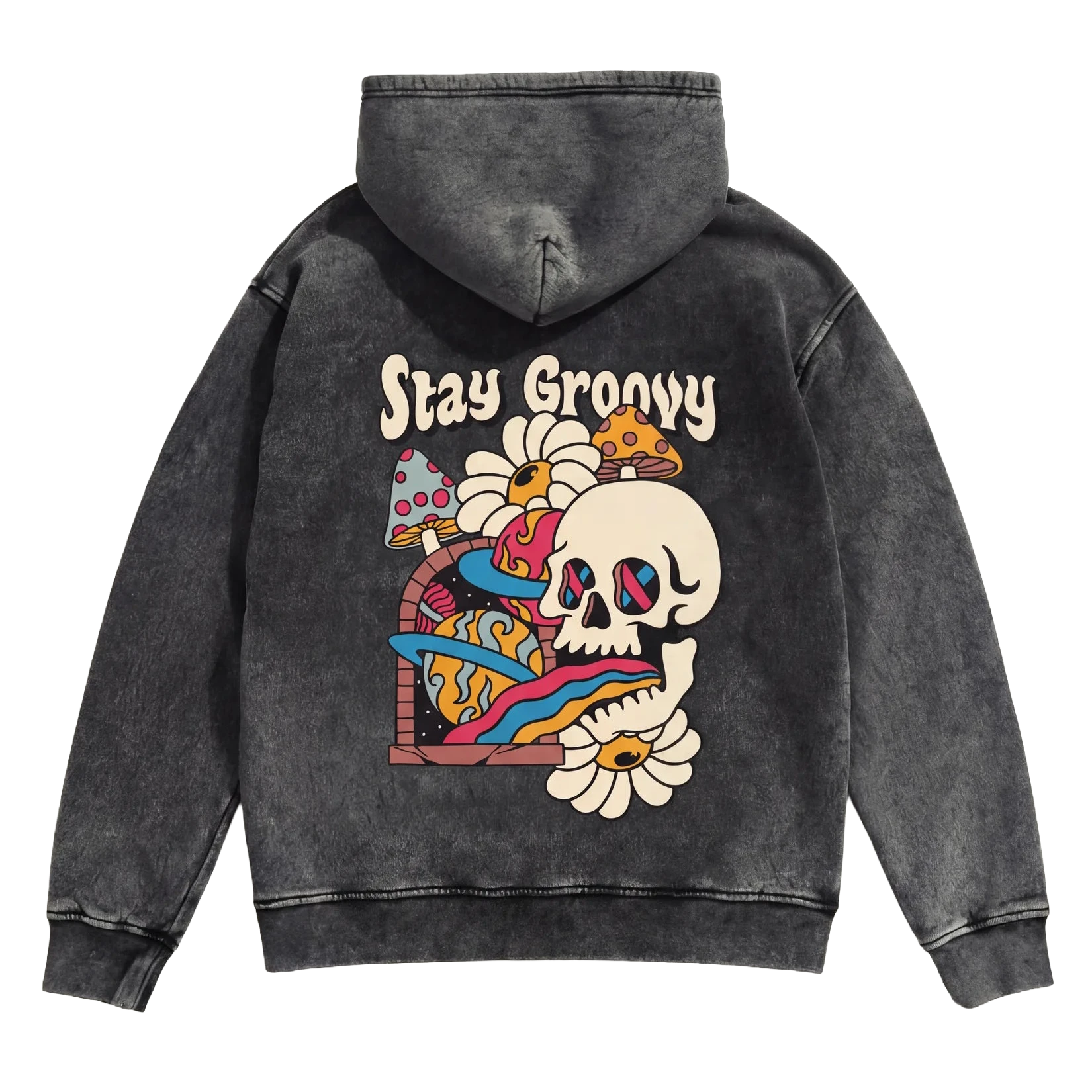Stay Groovy ² Hoodie - Washed Hoodie | My Turtle